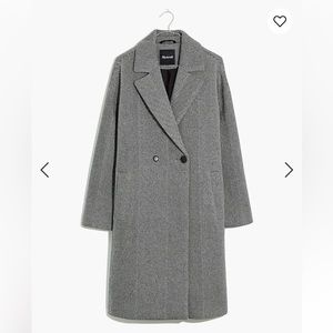 Madewell Averdon Coat in Herringbone Insuluxe Fabric - Size S